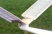 V-tail with Becker-rudder linkage 